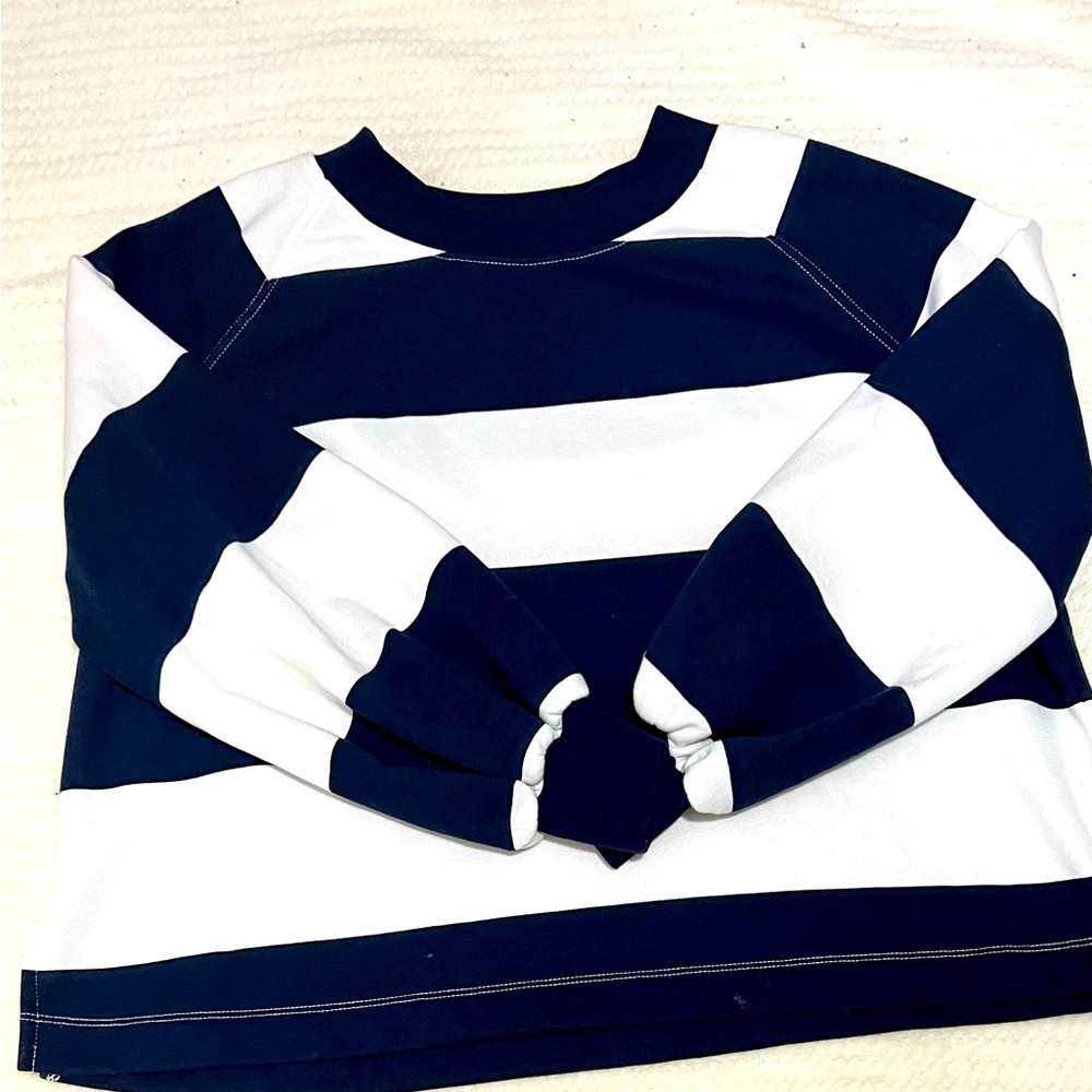 Old Navy Classic Blue and White Stripped sweatshirt -XS